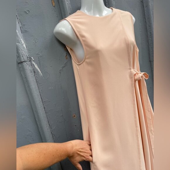 Oak + Fort Peach Pink tie side Dress, size Small - Picture 3 of 8